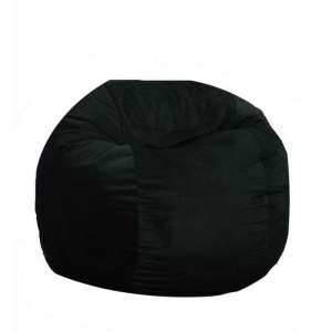 King Size bean bag, Textile material - Black Velvet