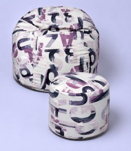 Set Fotoliu King Size cu Otoman (suport picioare), Material Textil - Urban Mystique