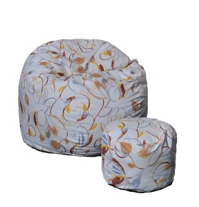 Set Fotoliu King Size cu Otoman (suport picioare), Material Textil - Blossom