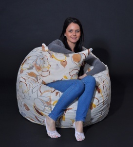 Set Fotoliu King Size cu Perna, Material Textil - Blossom - Img 2