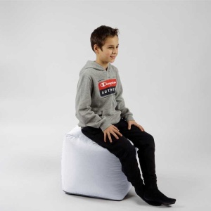 Taburet Cub, Material Impermeabil - Alb - Img 5