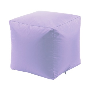 Cube XL Stool Pufrelax, Waterproof material - Lilac