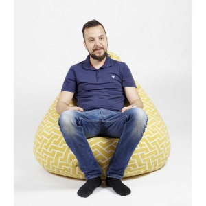 Fotoliu Nirvana Grande, Material Textil - Zippity Yellow - Img 5