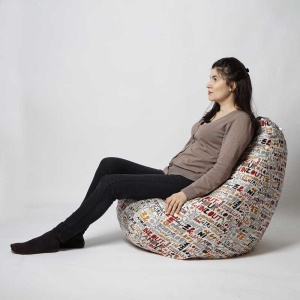 Fotoliu Nirvana Hobbit, Material textil - Scarlet Luck - Img 5