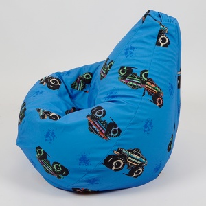Fotoliu puf copii, Nirvana Light Pufrelax, Material Impermeabil, Off Road - Img 3