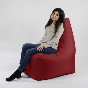 Fotoliu puf, Sunlounger EVO XL, umplutura de burete Memory Mix, material impermeabil, Rosu - Img 4