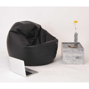 Fotoliu Relaxo XL, Material Piele Ecologica - Negru - Img 4