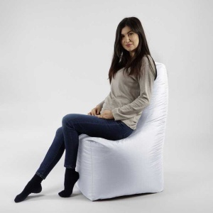 Fotoliu tip Scaun Sunlounger, Material Impermeabil - Alb - Img 5