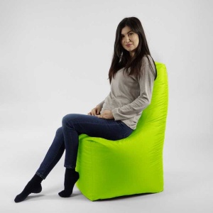 Fotoliu tip Scaun Sunlounger, Material Impermeabil - Verde neon - Img 5