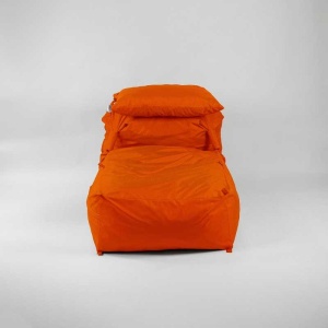 Fotoliu Yoga XL si Perna, Material Impermeabil - Neon Orange - Img 4