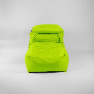 Fotoliu Yoga XL si Perna, Material Impermeabil - Verde neon - Img 4