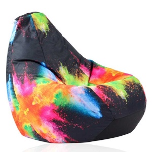 Nirvana Hobbit Pufrelax bean bag, Waterproof material - Colour Festival