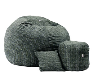 Set Fotoliu King Size cu Otoman (suport picioare) si Perna, Material Textil - Nordic Field