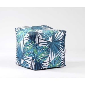 Taburet Cub, Material Impermeabil - Frunze Tropicale - Img 1