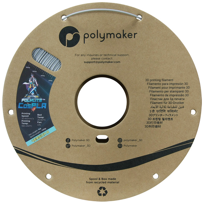 Filament POLYMAKER PolyLite CosPLA