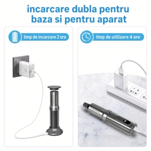 Șlefuitor de mână 2-în-1 cu acumulator și viteză variabilă 