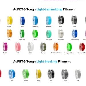 Filament Mingda Outdoor AdPETG Tough Light-Transmitting