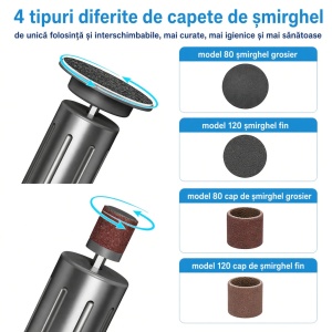 Șlefuitor de mână 2-în-1 cu acumulator și viteză variabilă 