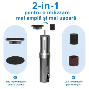 Șlefuitor de mână 2-în-1 cu acumulator și viteză variabilă 