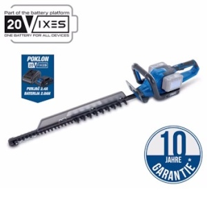 Aku makaze za živu ogradu C-HT720-X Scheppach + set punjač 2.4A i 2 baterije 2.0Ah - Img 1