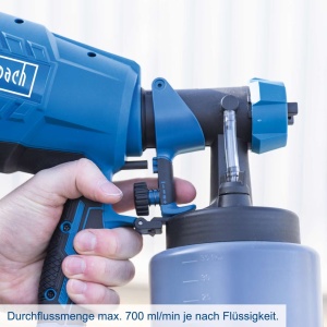aku pištolj za farbanje IXES C-APS700-X Set S1x2Ah Scheppach - Img 5