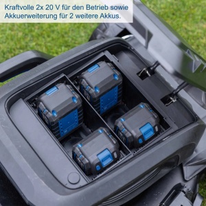 Aku kosačica BC-MP470-X set XL2x2 Scheppach - Img 2