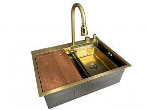 Sandonna HD6850 R INOX Zlatna sudopera - Img 1