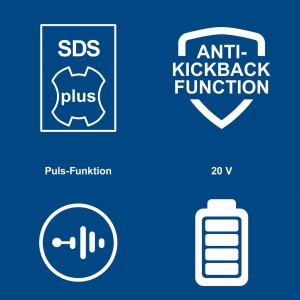 aku čekić bušilica SDS+ sa usisivačem BC-DH300DFS-XSS4 Scheppach - Img 5