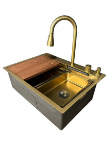 Sandonna HD6850 R INOX Zlatna sudopera - Img 3