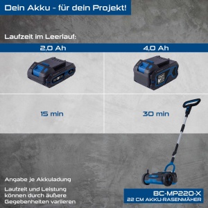 Aku kosačica za travu BC-MP220-X IXES Scheppach - Img 7