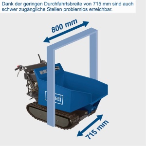 Motorna kolica dumper DP5000 5908801903 Scheppach - Img 5