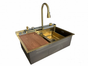 Sandonna HD7550 R INOX Zlatna sudopera - Img 1
