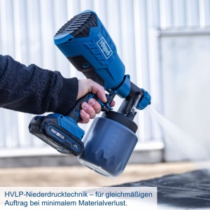 aku pištolj za farbanje IXES C-APS700-X Set S1x2Ah Scheppach - Img 10