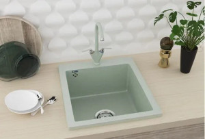 GRANITNA SUDOPERA ULGRAN U404-308 crna kvadratna - Img 3