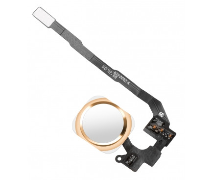 Buton home cu senzor si banda Apple iPhone 5s gold auriu