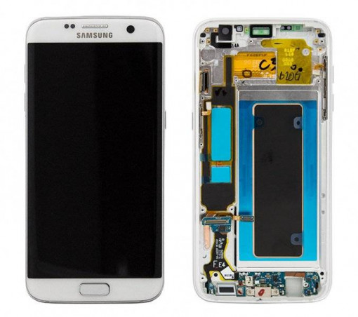 Ecran Display cu touchscreen Samsung Galaxy S7 Edge G935f, Alb Original cu rama