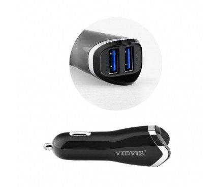 Incarcator auto Dual USB MicroUSB VIDVIE CC501 2.1A Blister Original