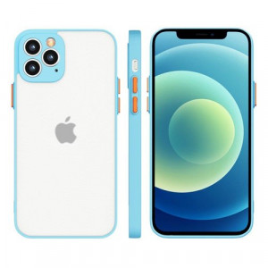 Husa iPhone 13 PRO Milky Case silicone flexible translucent Blue
