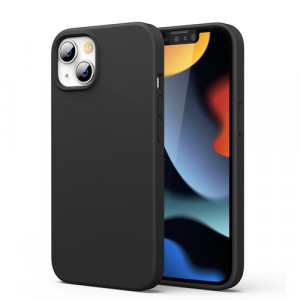 Husa iPhone 13 Silicone Case Soft Flexible Rubber Black