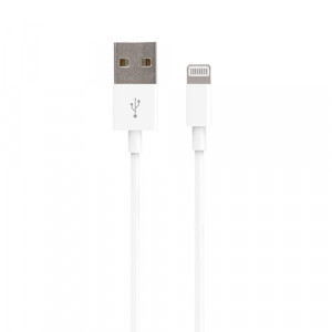 Cablu date iPhone 3m Alb Lighting Cable 1A, Forever