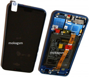 Ecran Display HONOR 10, Blue Albastru, Original Service Pack cu Baterie, COL-L29