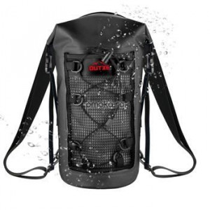 Rucsac OUTXE IPX7 100% Waterproof TPU 10L Backpack Black, impermeabil