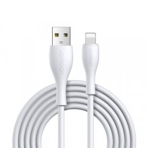 Cablu date iPhone 1m Lighting Cable Joyroom S-1030M8 White cu LED