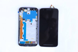 Ecran Display Lenovo Moto E3 Negru Cu rama si middle