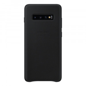 Husa Piele pentru Samsung Galaxy S10 Plus G975f, Neagra
