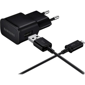 Incarcator Retea Universal Samsung Travel Charger + cablu USB detasabil, EP-TA12EBEUGWW, 2000 mAh - Black