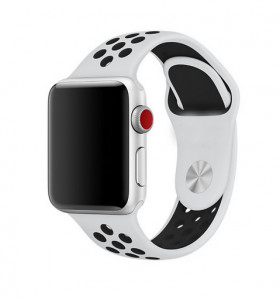 Bratara Apple watch 38/40mm SPORT silicon strap white