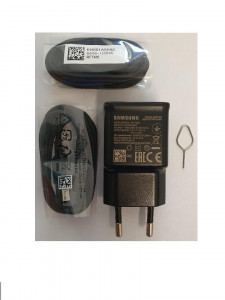 Set incarcator retea + cablu USB Type C + Handsfree + Accesoriu extragere cartela, Original Samsung