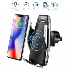 Suport auto cu incarcare wireless 10w, cu senzor ir