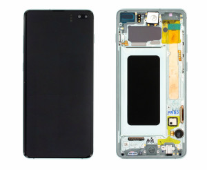 Ecran Display Samsung S10 Plus G975 Black, Ceramic Black, Negru GH82-18834A